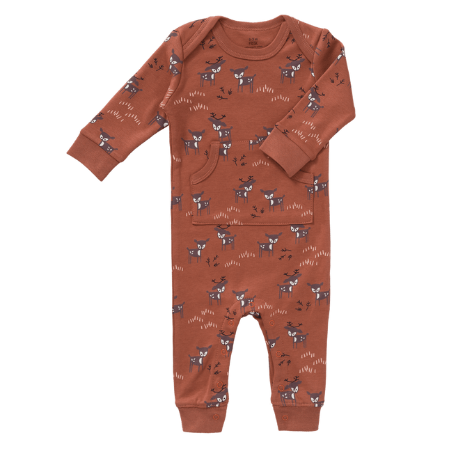 Fresk Baby Pyjama Deer Amber Brown - Fresk - Babywinkel - 8720574692334