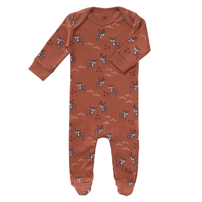 Fresk Baby Pyjama Deer Met Voeten Amber Brown - Fresk - Babywinkel - 8720574692211