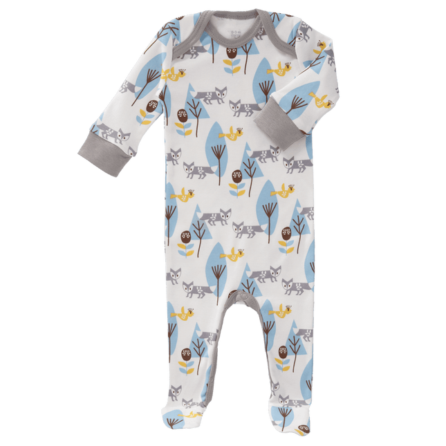 Fresk Baby Pyjama Met Voet Fox Blue koop je bij Babywinkel