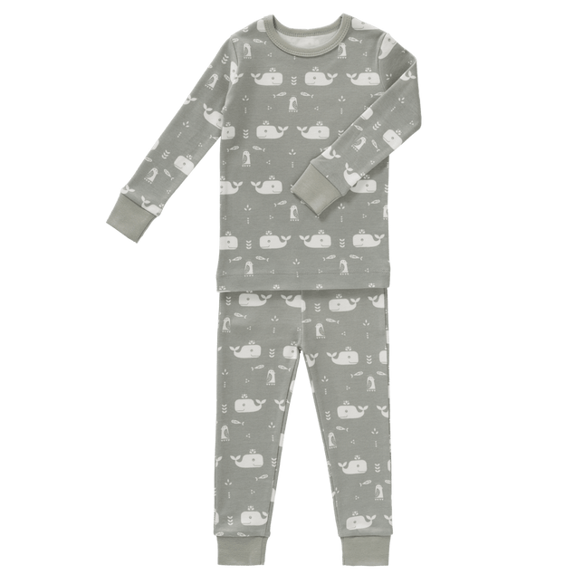 Fresk Baby Pyjama Whale Dawn Grey 2 - delig - Fresk - Babywinkel - 8719638238519