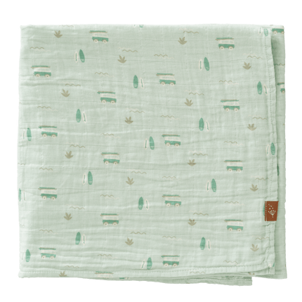 Fresk Inbakerdoek 120X120 Cm Surf Boy - Fresk - Babywinkel - 8720874453352