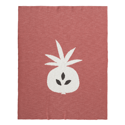 Fresk Ledikantdeken Gebreid Pineapple Ocher 100x150cm - Fresk - Babywinkel - 8719638235723
