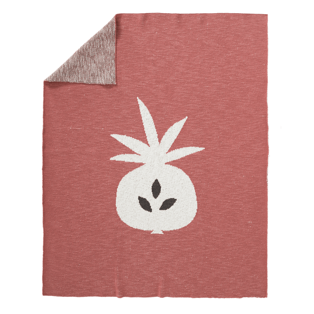 Fresk Ledikantdeken Gebreid Pineapple Ocher 100x150cm - Fresk - Babywinkel - 8719638235723