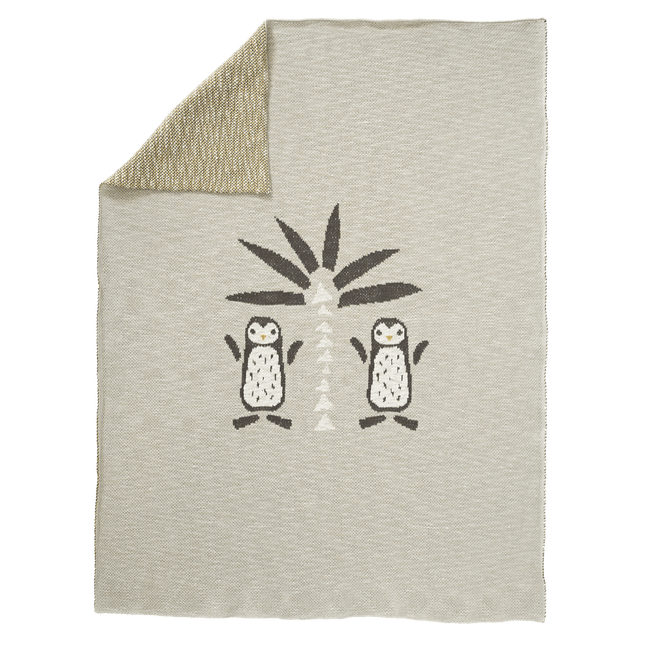 Fresk Ledikantdeken Gebreid Pinguin 100x150cm - Fresk - Babywinkel - 8719638239974