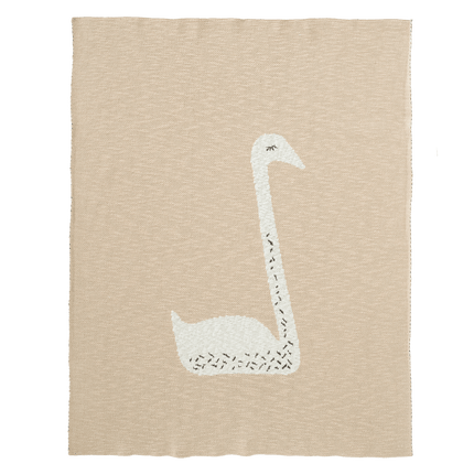 Fresk Ledikantdeken Gebreid Swan Peach 100x150cm - Fresk - Babywinkel - 8719638235693