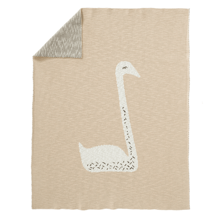 Fresk Ledikantdeken Gebreid Swan Peach 100x150cm - Fresk - Babywinkel - 8719638235693