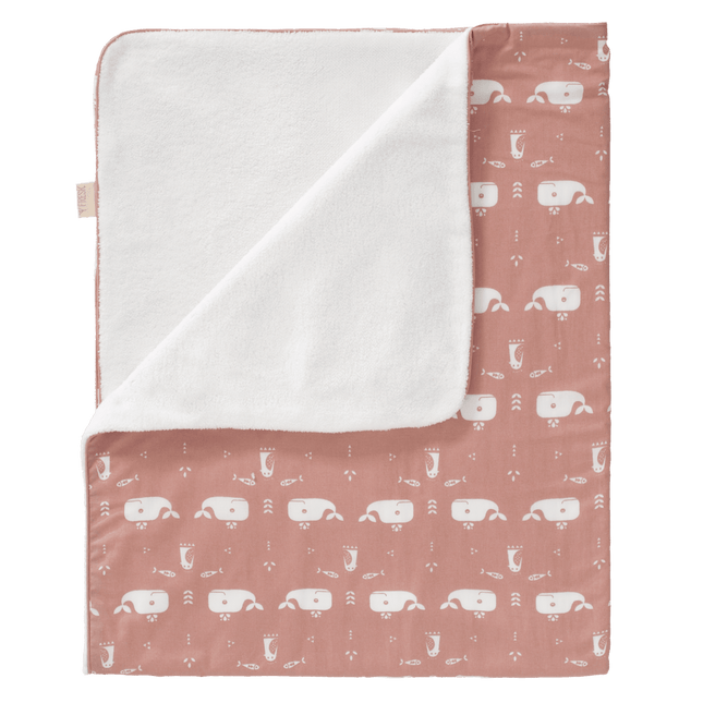 Fresk Ledikantdeken Whale Mellow Rose 100x150cm - Fresk - Babywinkel - 8718754236416