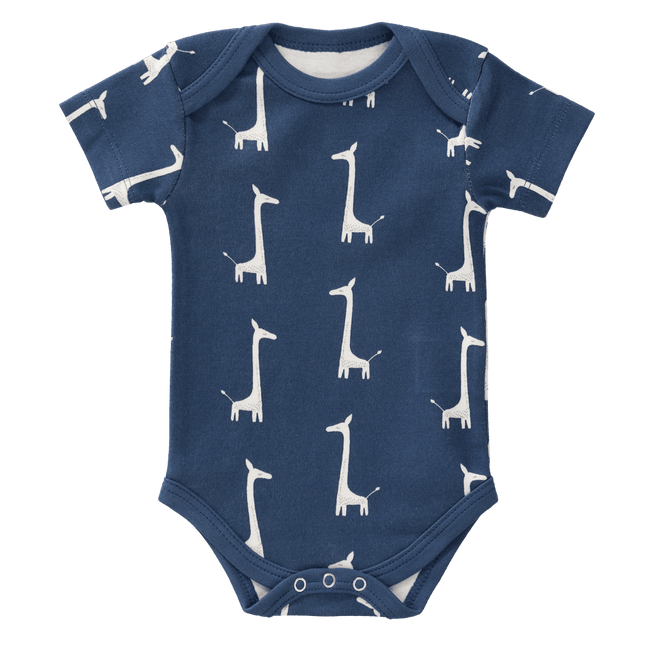 Fresk Romper Korte Mouw Giraf Indigo Blue - Fresk - Babywinkel - 8719638231244