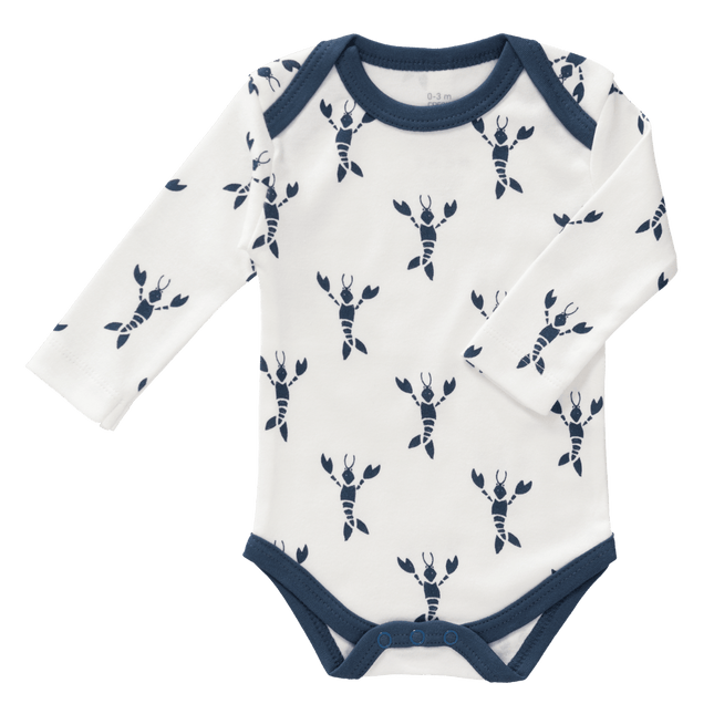 Fresk Romper Lange Mouw Lobster Indigo Blue koop je bij Babywinkel