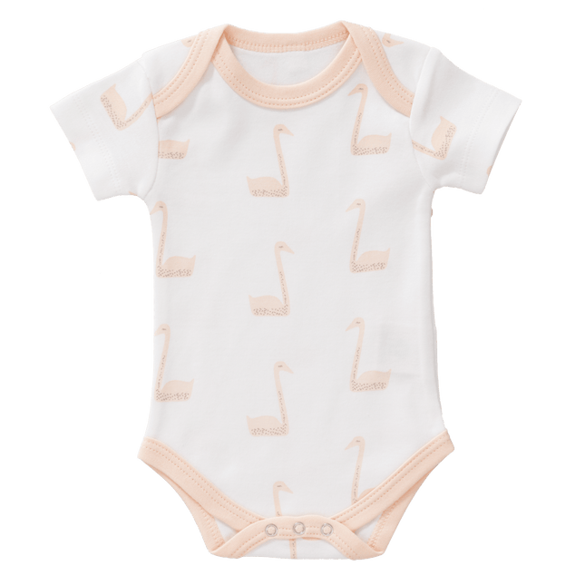 Fresk Romper Swan Korte Mouwen Pale Peach koop je bij Babywinkel
