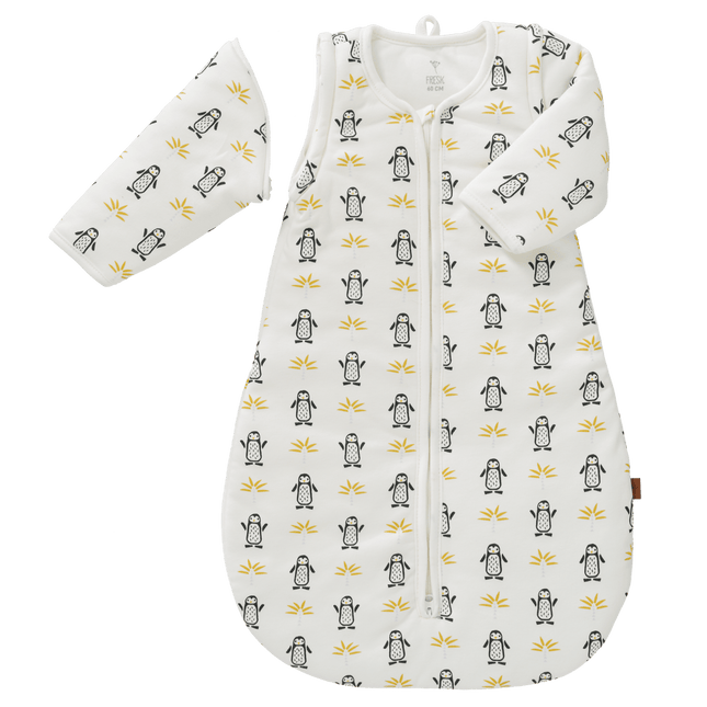 Fresk Slaapzak Baby Interlock Met Lichte Voering Pinguin 60cm koop je bij Babywinkel