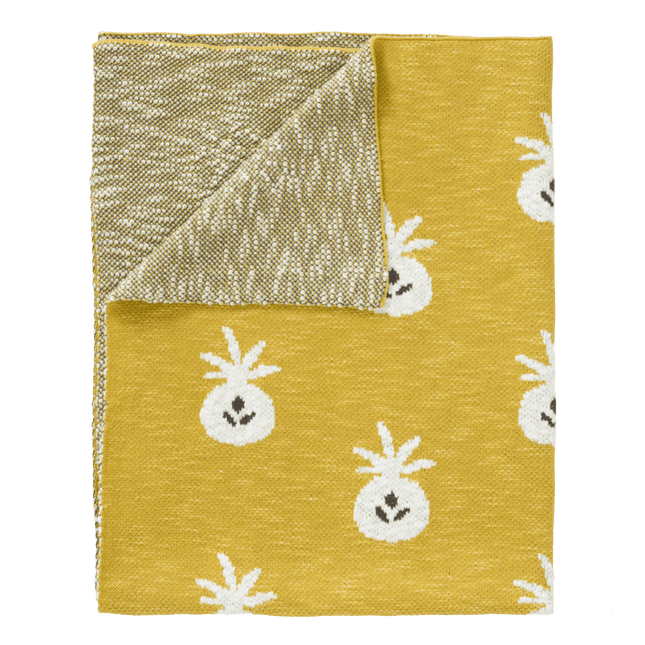 Fresk Wiegdeken Gebreid Pineapple Mustard 80x100cm - Fresk - Babywinkel - 8719638235662