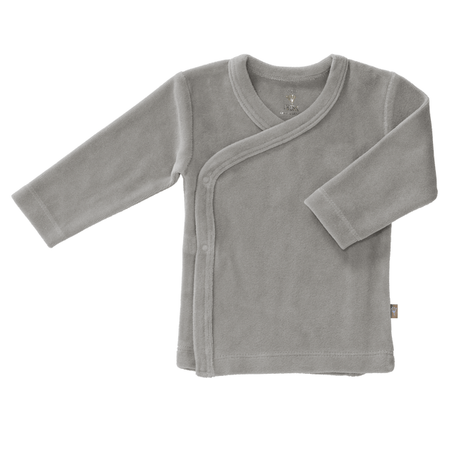 Fresk Wikkelvestje Velours Paloma Grey koop je bij Babywinkel