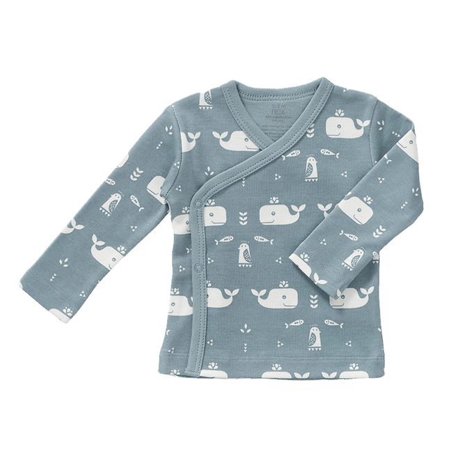 Fresk Wikkelvestje Whale Blue Fog koop je bij Babywinkel
