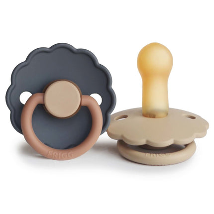 Frigg Speen Maat 1 Daisy Blooming Aurora/Croissant Latex 2 - Pack - Frigg - Babywinkel - 5715239214863