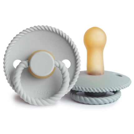 Frigg Speen Maat 1 Rope Fr.Gray/Silver Gray Latex 2 - Pack - Frigg - Babywinkel - 5715239514956