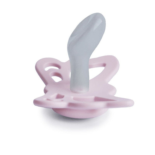 Frigg Speen Maat 2 Butterfly Anatomical White Lilac Silicone - Frigg - Babywinkel - 5715239018447