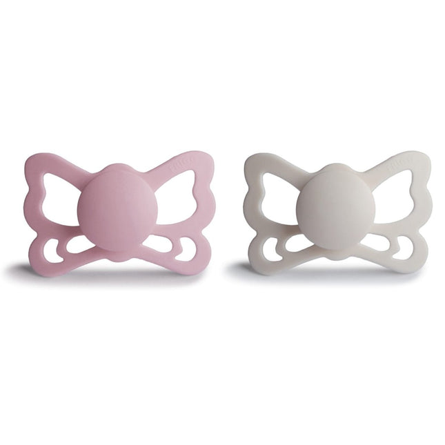 Frigg Speen Maat 2 Butterfly Primrose/Silver Gray Silicone 2 - Pack - Frigg - Babywinkel - 5715239022291