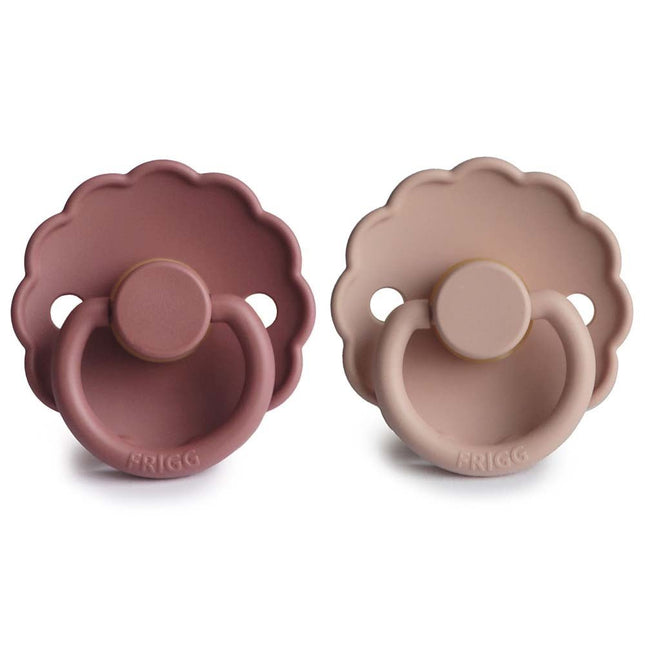 Frigg Speen Maat 2 Daisy Baby Blush/Woodchuck Latex 2 - Pack - Frigg - Babywinkel - 5715239220284