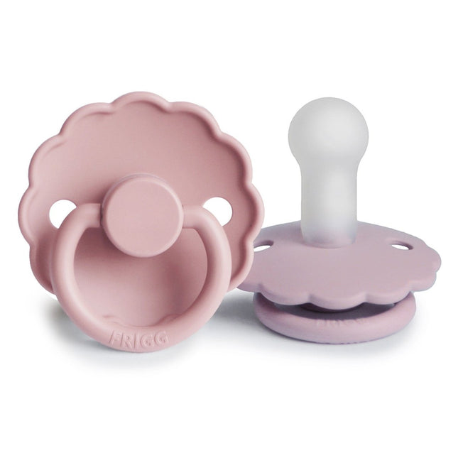 Frigg Speen Maat 2 Daisy Baby Pink/Soft Lilac Silicone 2 - Pack - Frigg - Babywinkel - 5715239022031