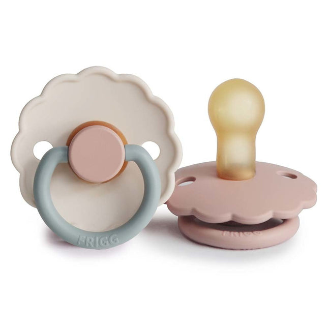 Frigg Speen Maat 2 Daisy Blooming Blush/Cotton C. Latex 2 - Pack - Frigg - Babywinkel - 5715239224855