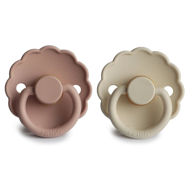 Frigg Speen Maat 2 Daisy Blush/Cream Latex 2 - Pack - Frigg - Babywinkel - 5715239224145