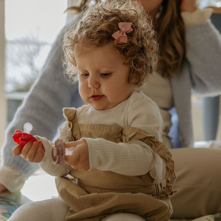 Frigg Speen Maat 2 Daisy Daffodil/Fuchsia Silicone 2 - Pack koop je bij Babywinkel