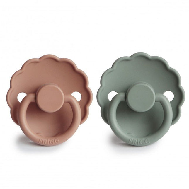 Frigg Speen Maat 2 Daisy Lilypad/Rose Gold Silicone 2 - Pack - Frigg - Babywinkel - 5715239011394