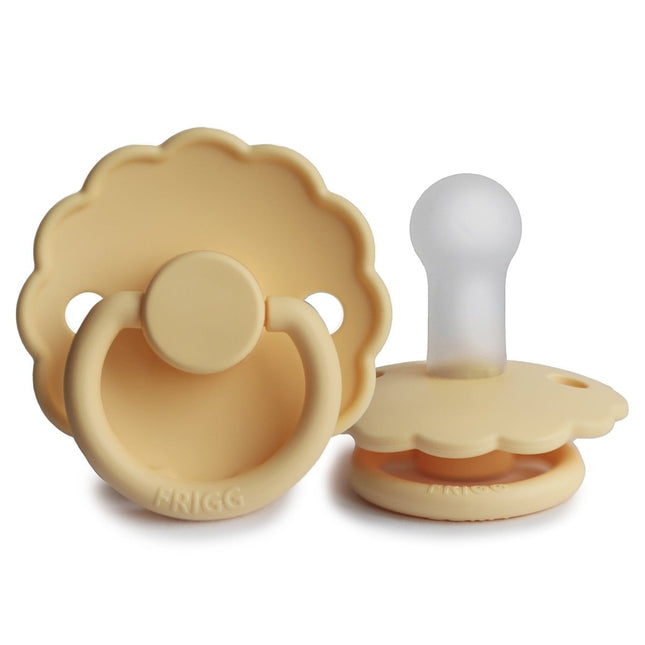 Frigg Speen Maat 2 Daisy Pale Daffodil Silicone - Frigg - Babywinkel - 5715239010588