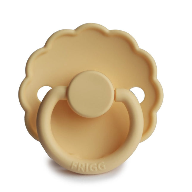 Frigg Speen Maat 2 Daisy Pale Daffodil Silicone - Frigg - Babywinkel - 5715239010588