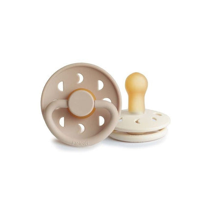 Frigg Speen Maat 2 Moon Cream/Croissant Latex 2 - Pack - Frigg - Babywinkel - 5715239624457