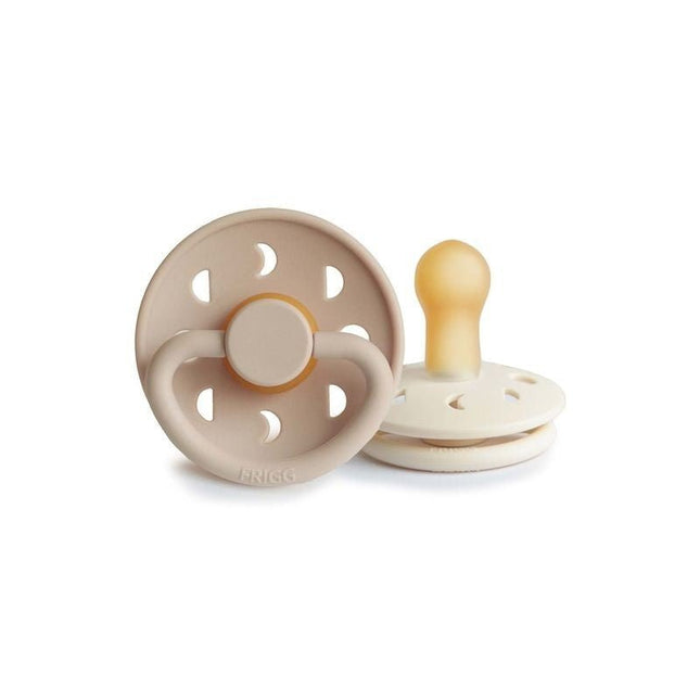 Frigg Speen Maat 2 Moon Cream/Croissant Latex 2 - Pack - Frigg - Babywinkel - 5715239624457