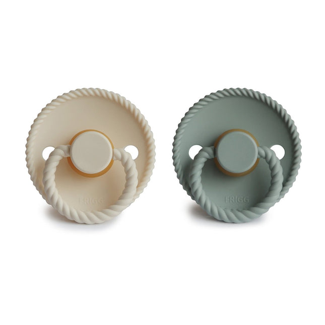 Frigg Speen Maat 2 Rope Cream/Sage Latex 2 - Pack - Frigg - Babywinkel - 5715239524214
