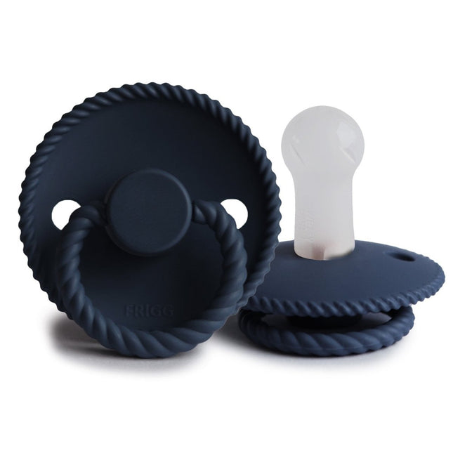 Frigg Speen Maat 2 Rope Dark Navy Silicone - Frigg - Babywinkel - 5715239021638