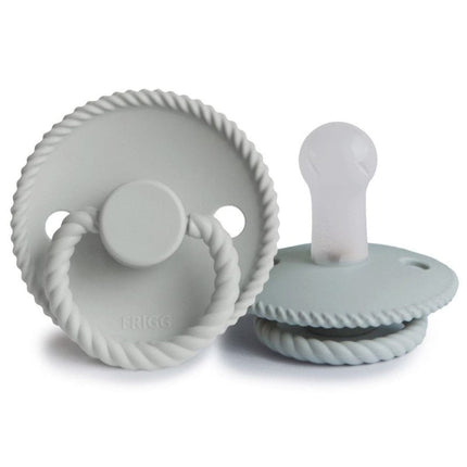 Frigg Speen Maat 2 Rope Fr.Gray/Silver Gray Silicone 2 - Pack - Frigg - Babywinkel - 5715239011790