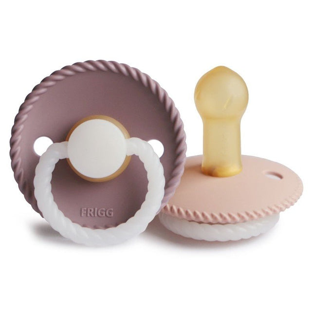 Frigg Speen Maat 2 Rope Night Twilight Mauve/Blush Latex 2 - Pack - Frigg - Babywinkel - 5715239019741