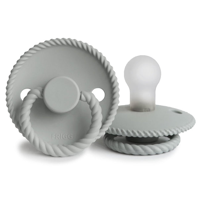 Frigg Speen Maat 2 Rope Silver Gray Silicone - Frigg - Babywinkel - 5715239012520