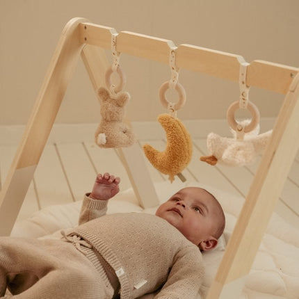 Gebreide broek Soft Beige Melee - Babywinkel - 8721122582930