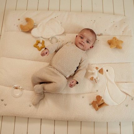 Gebreide broek Soft Beige Melee - Babywinkel - 8721122582930