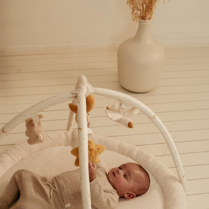 Gebreide broek Soft Beige Melee - Babywinkel - 8721122582930