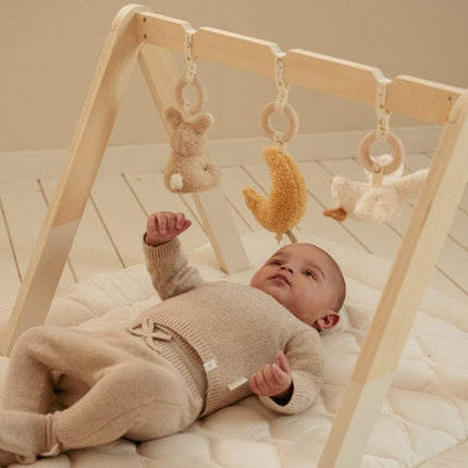 Gebreide broek Soft Beige Melee - Babywinkel - 8721122582930