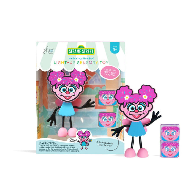 Glopals Badspeelgoed Sensorisch Light - Up Poppetje en Cubes Abby koop je bij Babywinkel