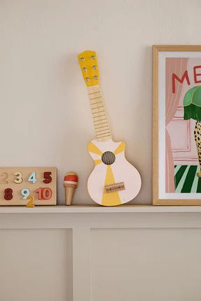 Guitar yellow white - Babywinkel - 7340028735809