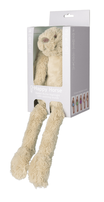 Happy Horse Knuffel Beige Rabbit Richie met Nachtlampje en Geluid 34cm koop je bij Babywinkel