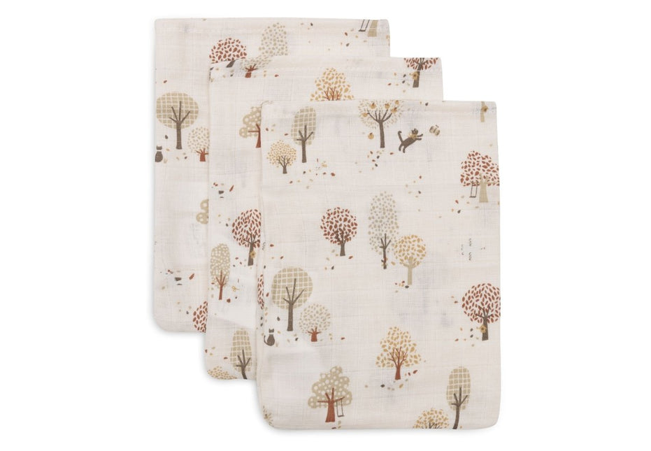 Hydrofiel Washandje 15x20cm - Tiny Park - 3 Stuks - Babywinkel - 8717329400726