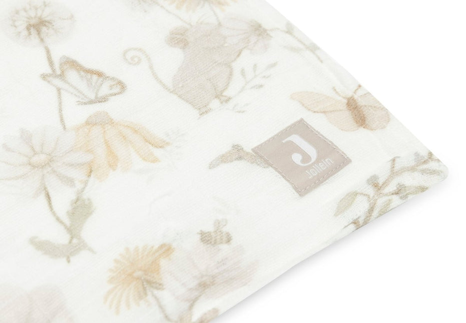 Hydrofiele Doek Large 115x115cm - Dreamy Mouse - Babywinkel - 8717329377110