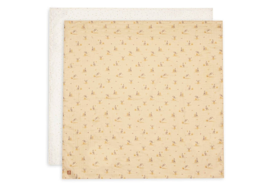 Hydrofiele Doek Large 115x115cm - Kangaroots - 2 Stuks koop je bij Babywinkel