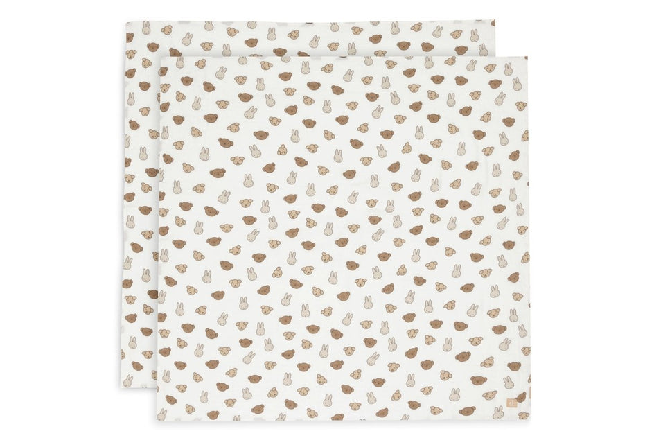Hydrofiele Doek Large 115x115cm - Miffy and Friends - 2 Stuks - Babywinkel - 8717329393417