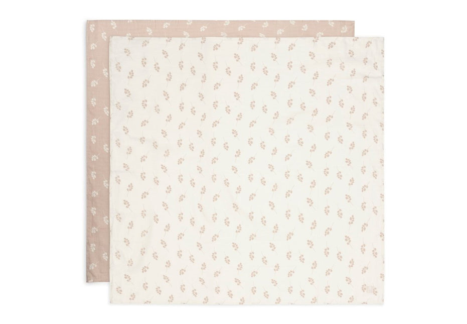 Hydrofiele Doek Large 115x115cm Twig - Wild Rose - 2 Stuks - Babywinkel - 8717329376854