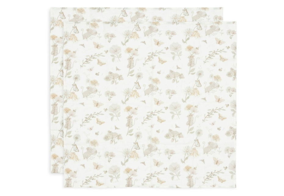 Hydrofiele Doek Small 70x70cm - Dreamy Mouse - 2 Stuks - Babywinkel - 8717329377127